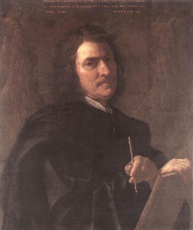 POUSSIN, Nicolas Self-Portrait af oil painting image